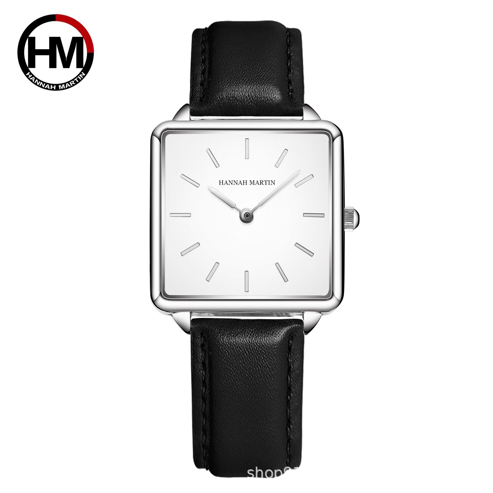 Vintage-style square-faced women's quartz watch with a steel bracelet and Japanese movement