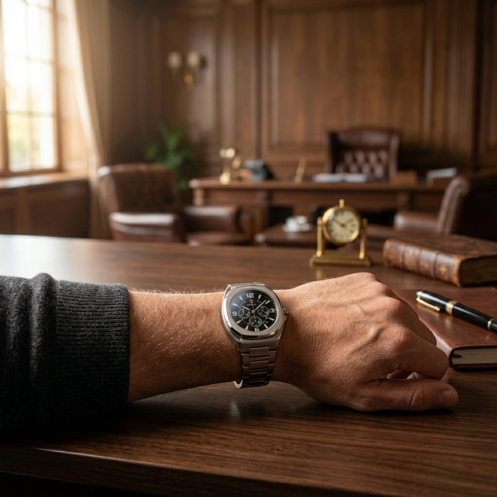 Alloy-Case Quartz Watch