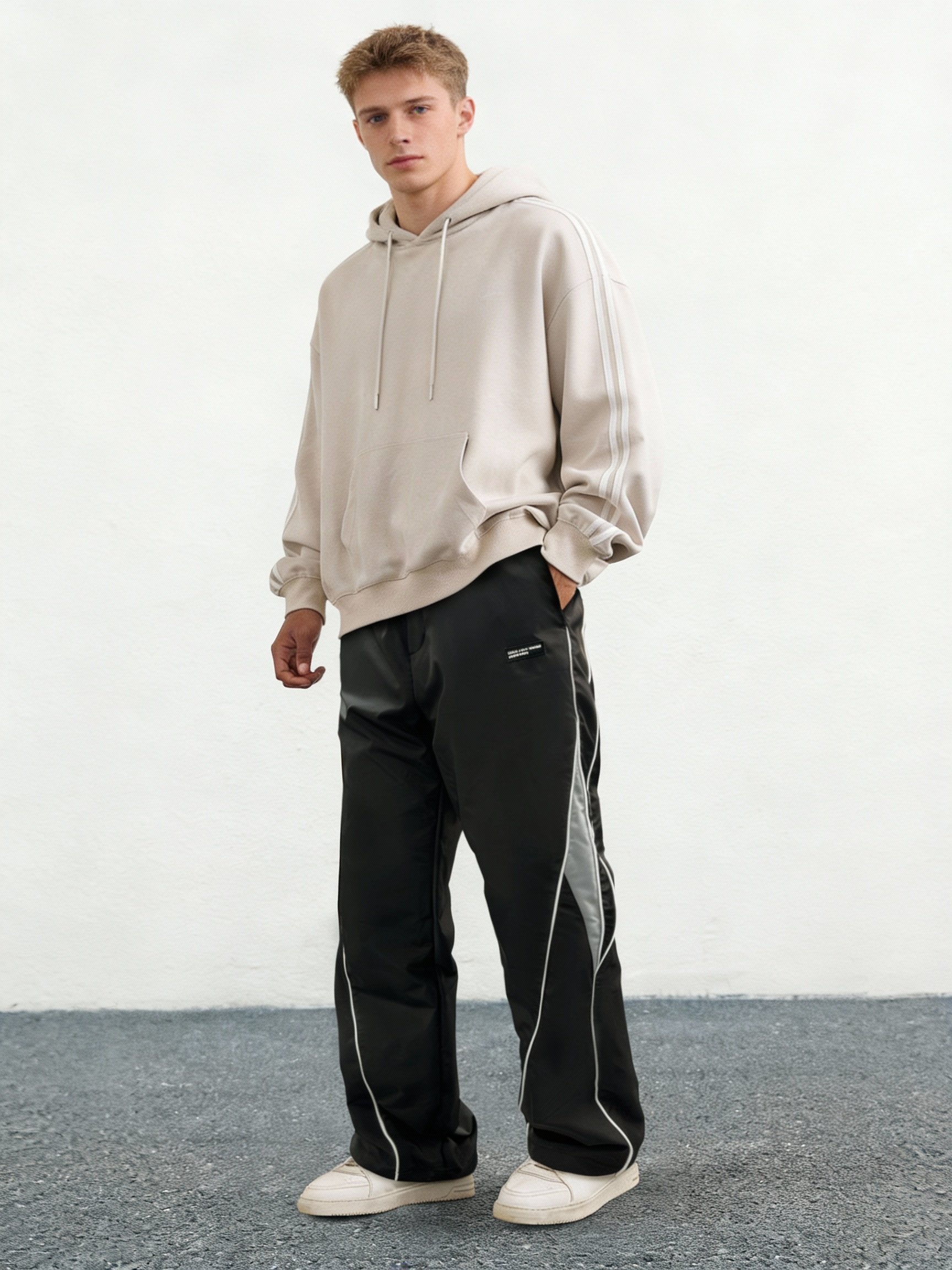 Men's Printed Drawstring Pants: Lightweight Baggy Straight Leg Trousers for Casual & Y2K Style