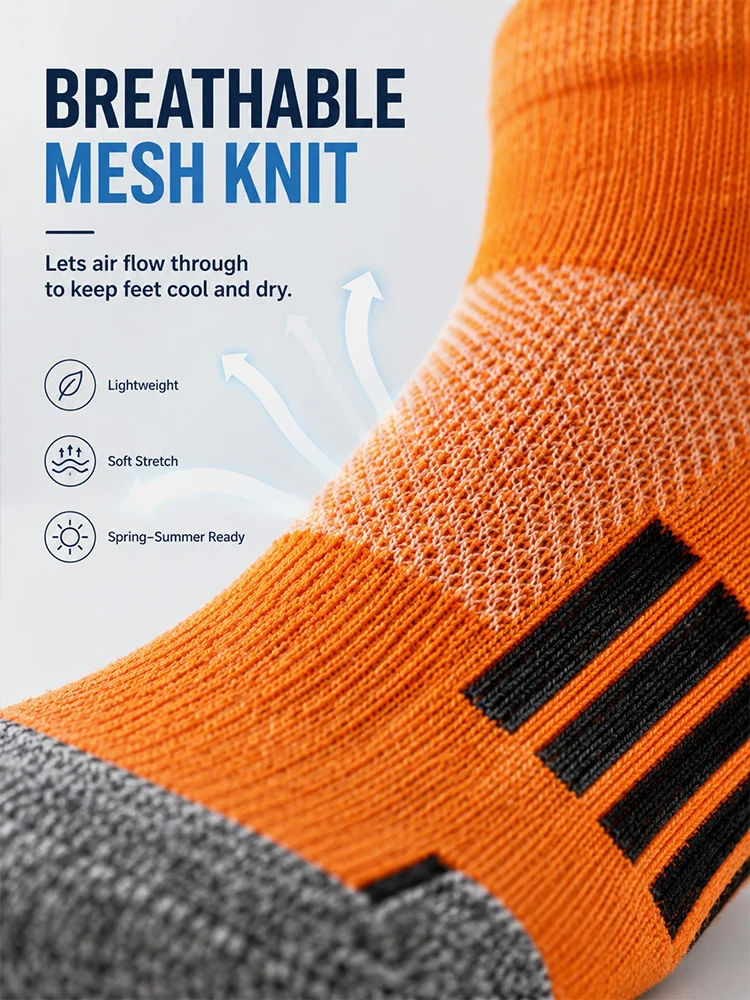 Men's 15-Pair Breathable Mesh Ankle Socks – Lightweight, Colorful, Comfortable Fit for Hiking & Fitness --- 15 Pairs for Just £18.98 & Free shipping!