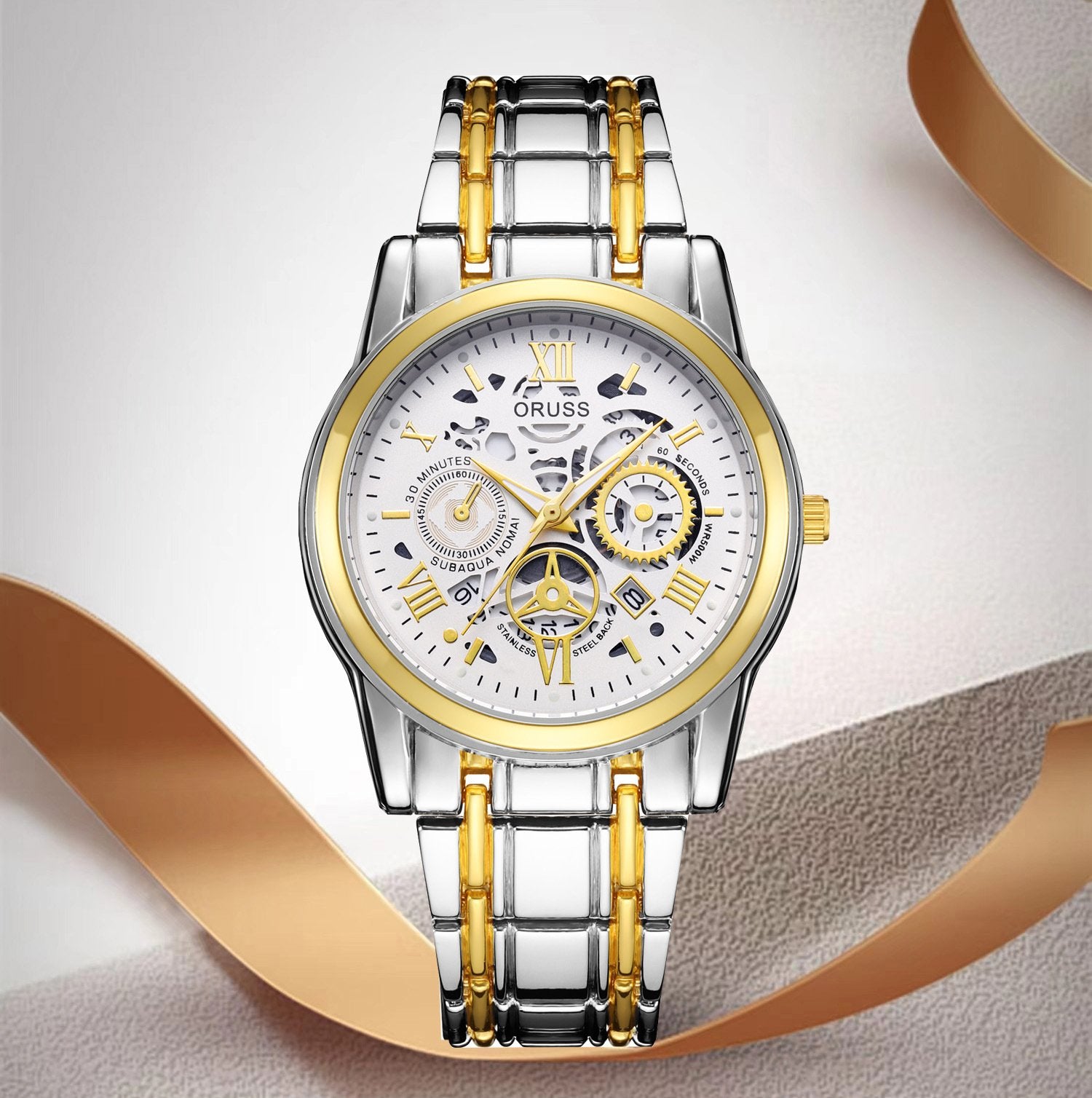 Swiss Water-Resistant Fully Automatic Quartz Watch for Men