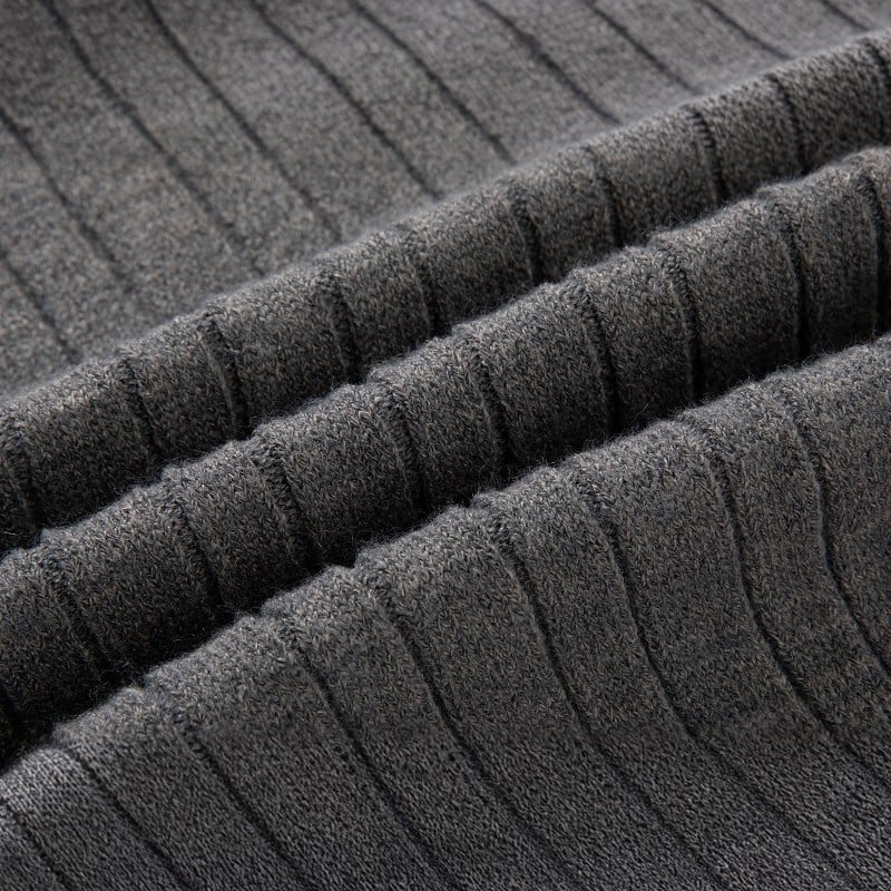 Men’s Half-Zip Knitted Sweater – Warm Cable Knit Pullover for Autumn & Winter 🍂❄️