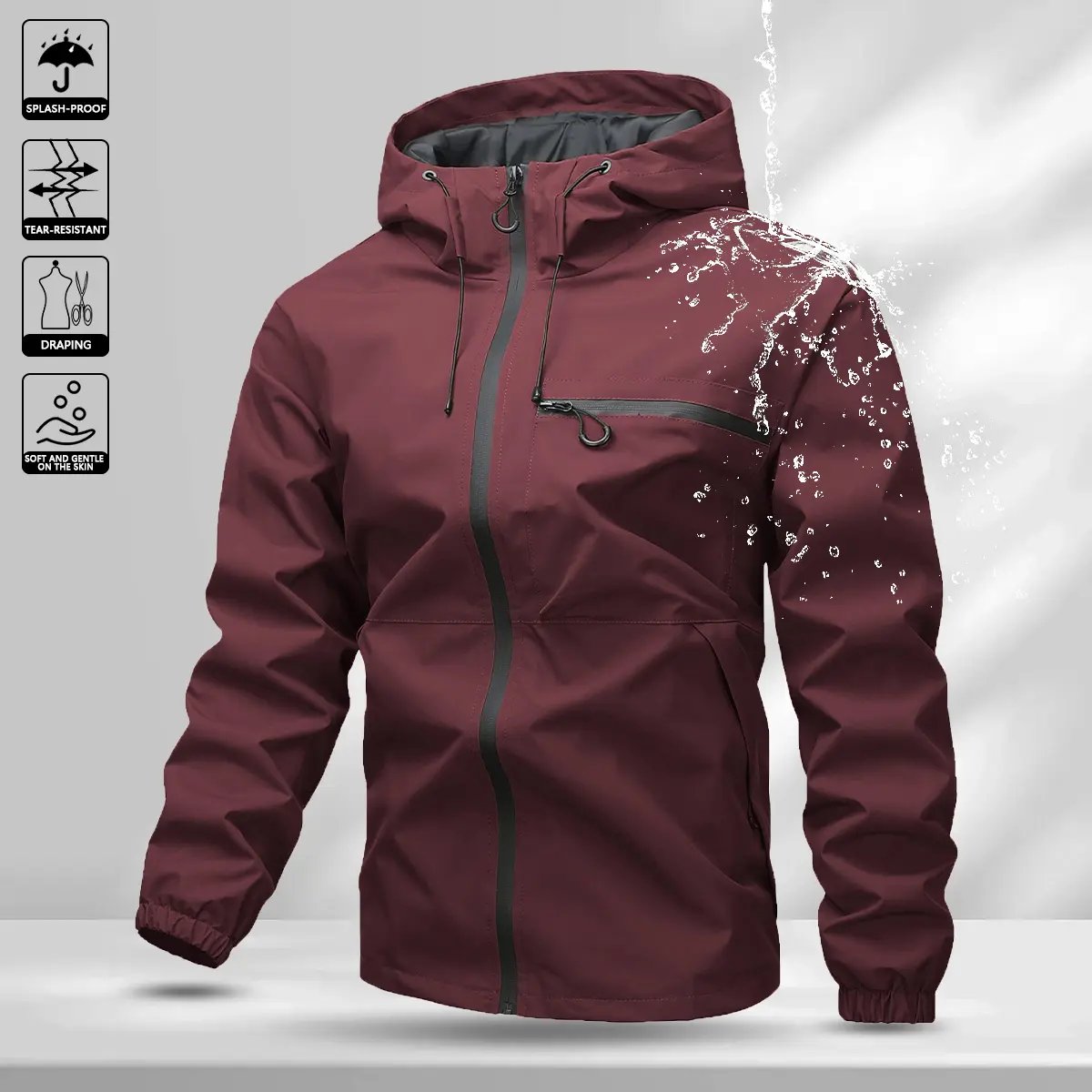 🔥Limited 50% Off🔥Men's All-Round Hooded Jacket - Waterproof, Wind-Resistant Work & Casual Wear