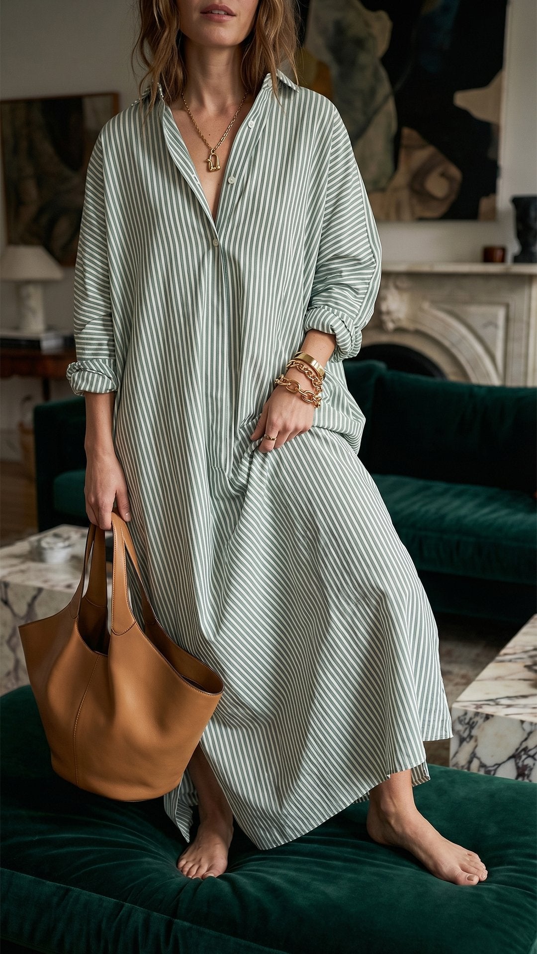 🌊 THE BATWING STRIPE MAXI: LOOSE, COTTON-SOFT — YOUR NEW FAVOURITE BEACH TO BRUNCH DRESS 🌊