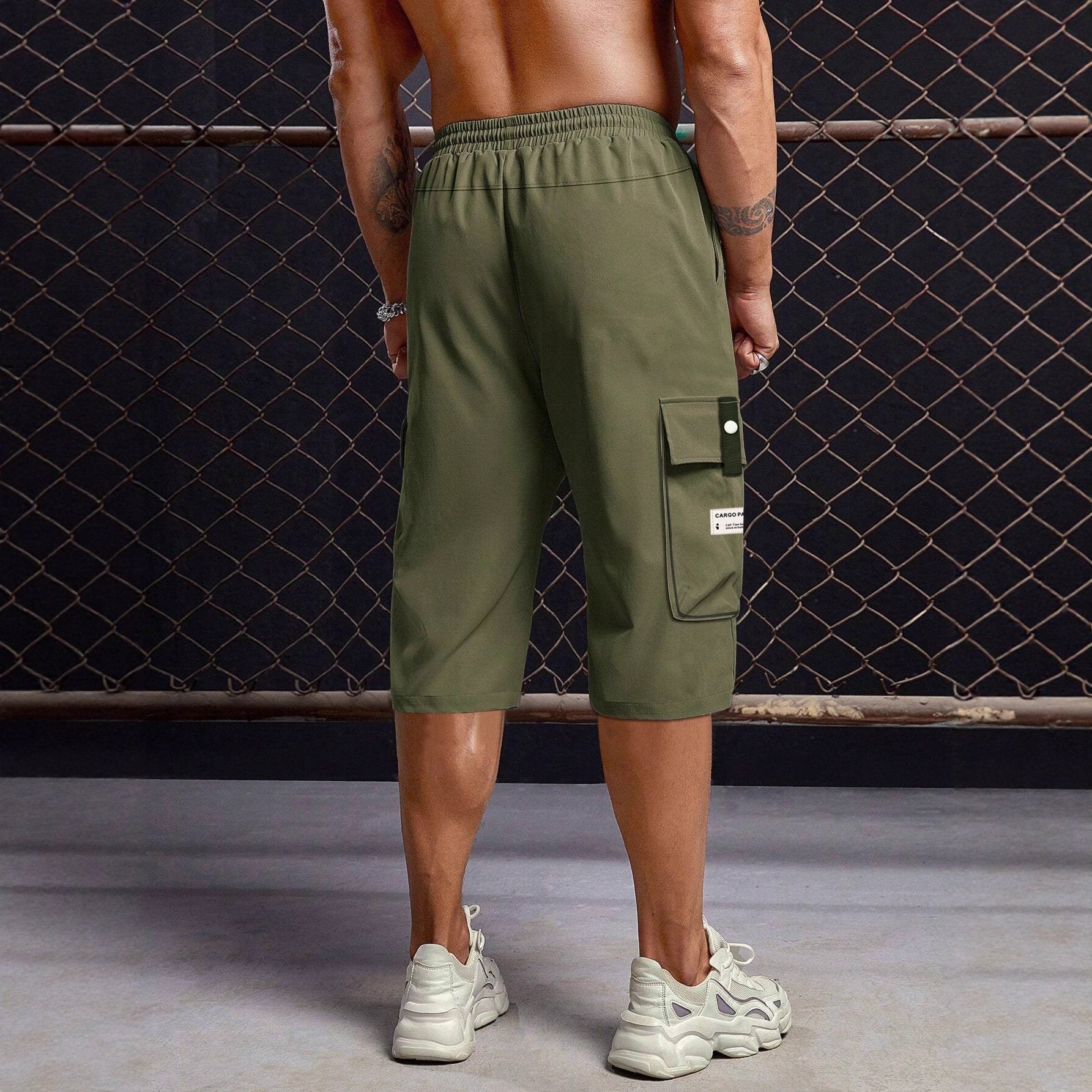 Men's Breathable, Loose-Fit Casual Pants with Elastic Waistband