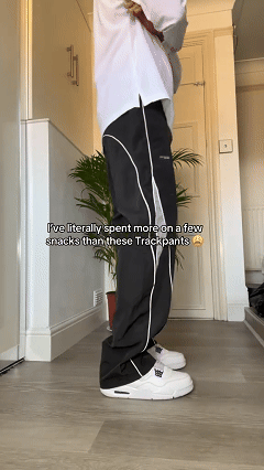 Men's Loose Fit Sports Pants – Lightweight Training Trousers with Elastic Waist & Pockets