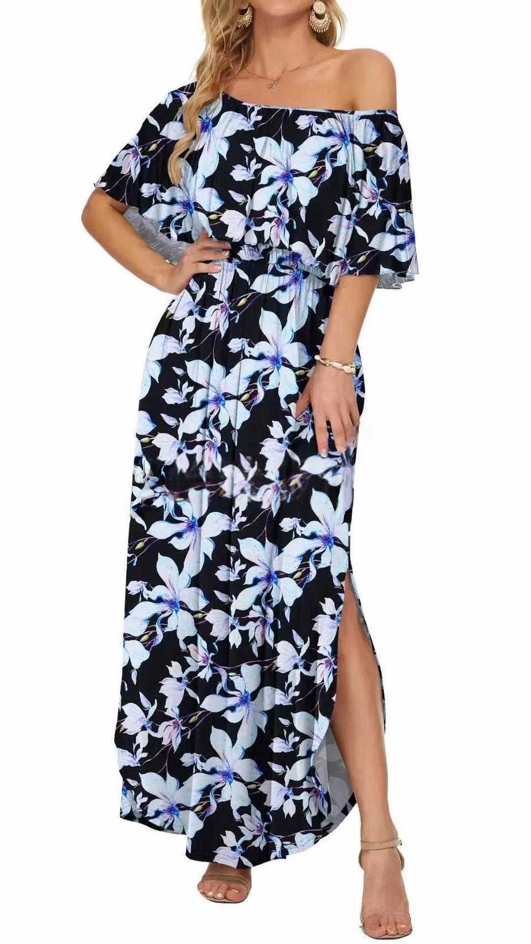 🌸 THE 3-IN-1 TRANSFORM DRESS: OFF-SHOULDER, ONE-SHOULDER, OR CLASSIC CREW — YOUR MOST VERSATILE SUMMER DRESS 🌸