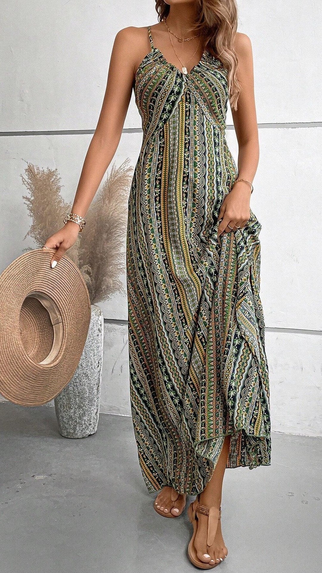 🌊 THE CRISSCROSS BACK STRIPE DRESS: CLASSIC FRONT, WILD BACK, SEASONLESS BOHO 🌊