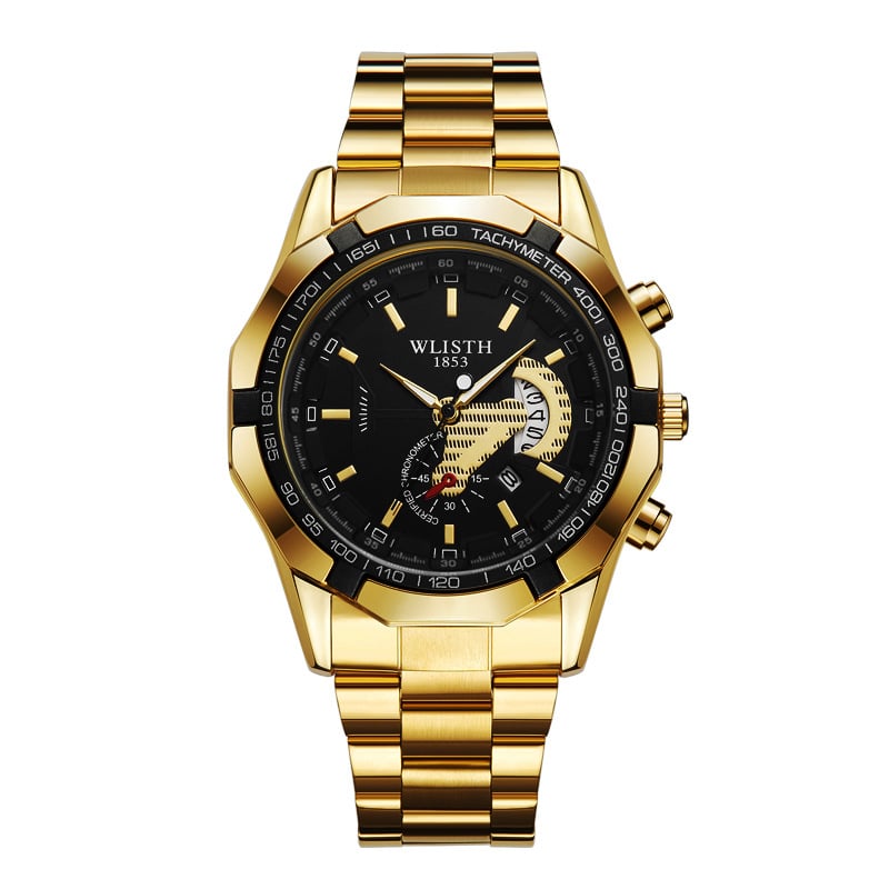 Waterproof luminous men's watch with calendar