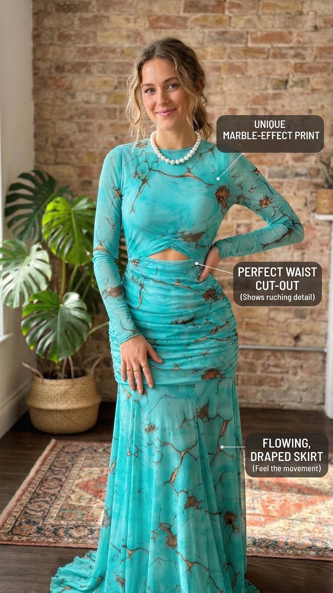 🧜‍♀️ THE MERMAID PRINT GOWN: FITTED SILHOUETTE, ALL-OVER DRAMA, UNFORGETTABLE ENTRANCES 🧜‍♀️