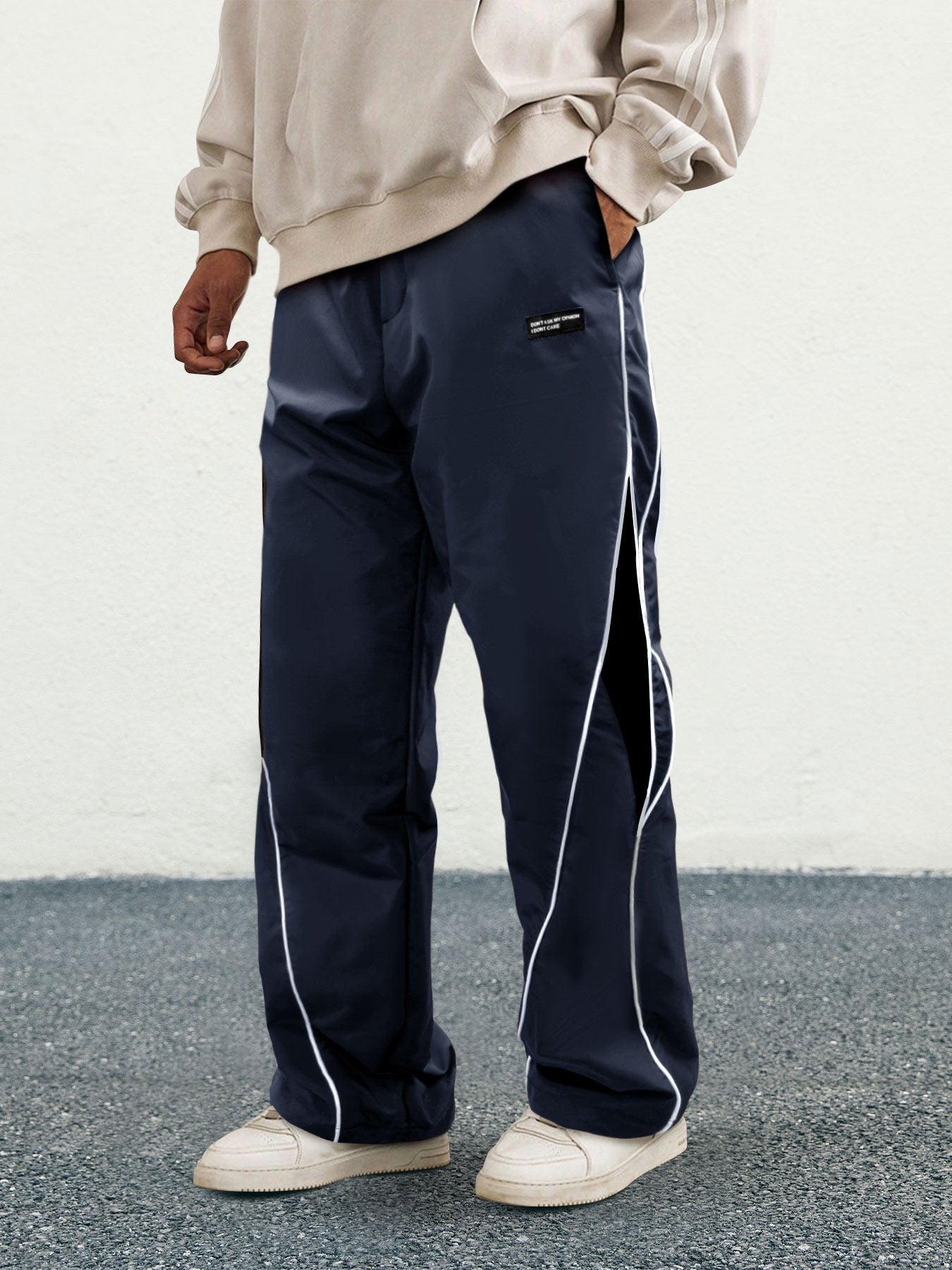 Men's Printed Drawstring Pants: Lightweight Baggy Straight Leg Trousers for Casual & Y2K Style