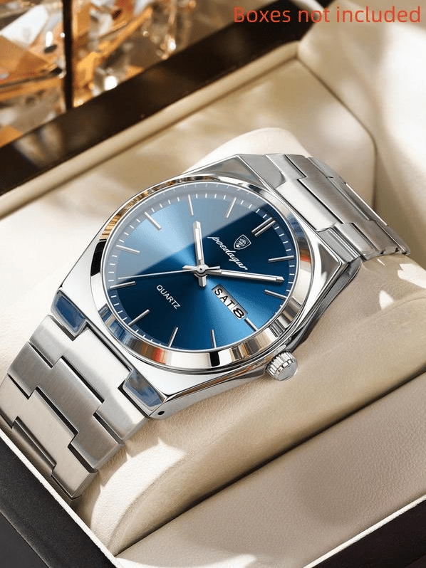 Ultra-thin men's waterproof luminous quartz watch