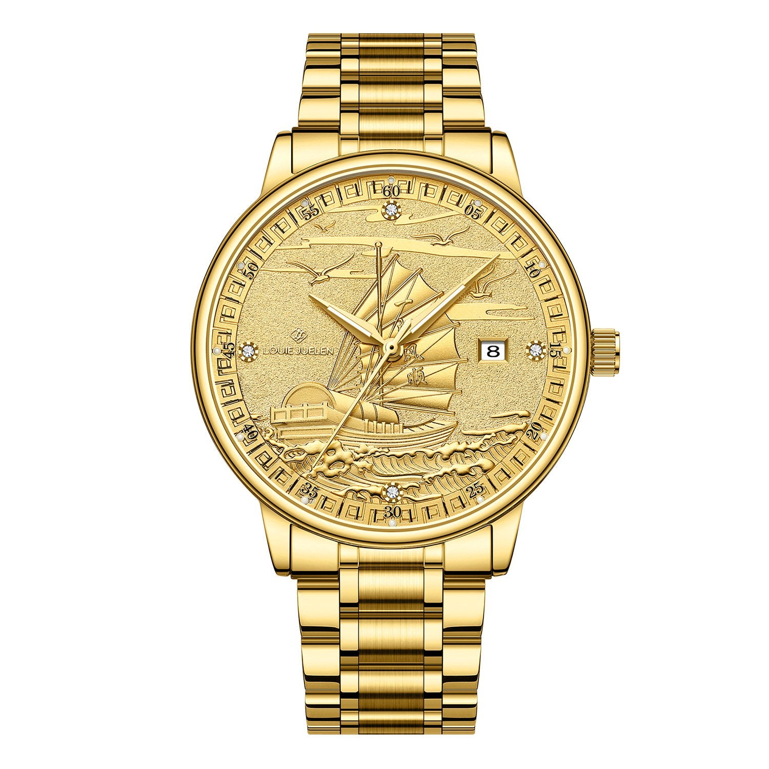 Fully Automatic Movement Business-Grade Water-Resistant Luminous Men's Quartz Wristwatch