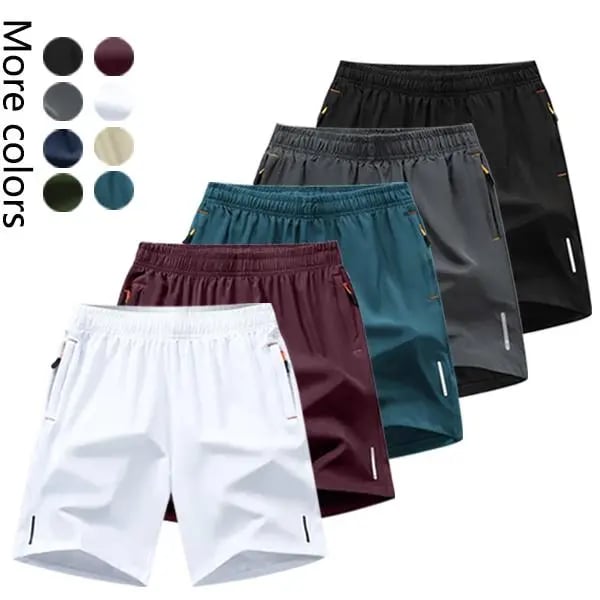 🎉BUY MORE SAVE MORE🎉Men's 5-Pack Quick-Dry Athletic Shorts - Lightweight Breathable Casual Shorts for Gym, Running & Travel