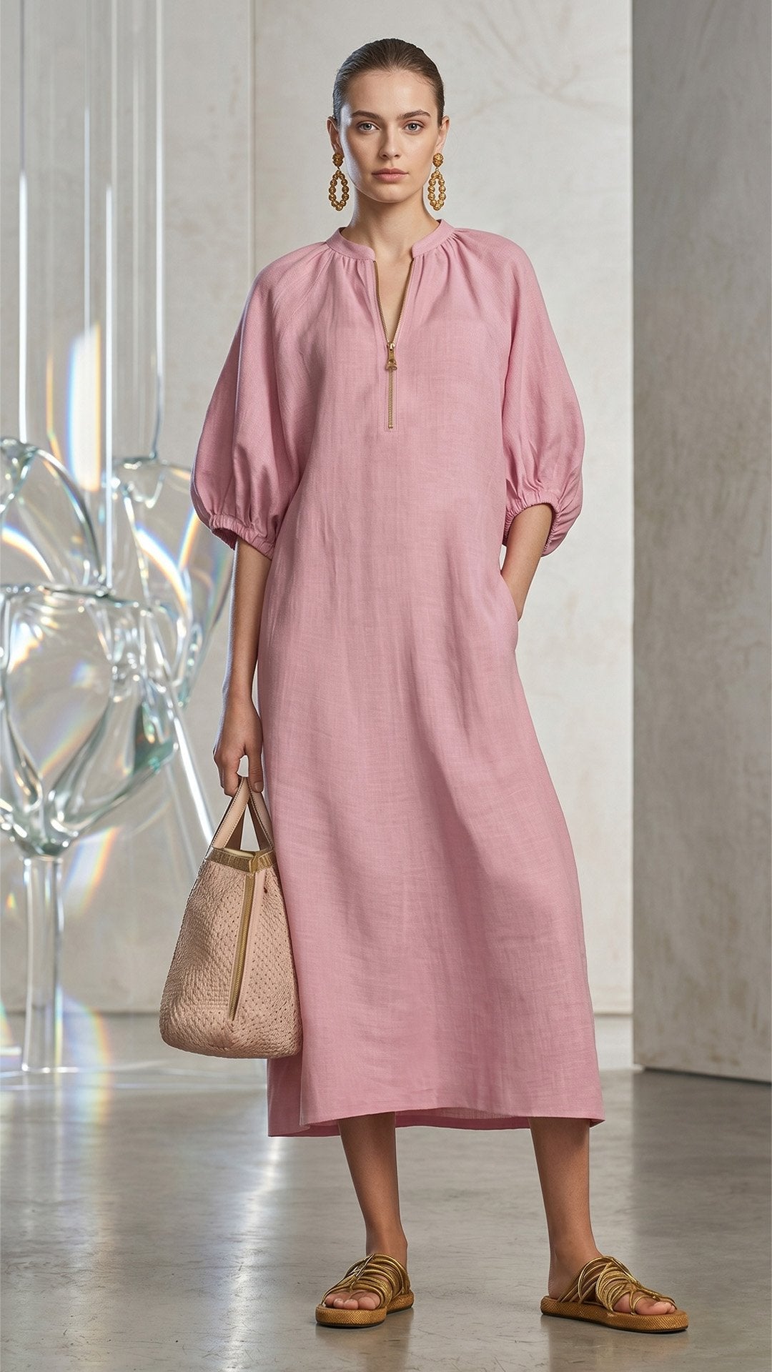 🌸 THE BOHO PUFF DRESS: SHORT SLEEVES, LOOSE FIT, EFFORTLESS SUMMER STYLE 🌸