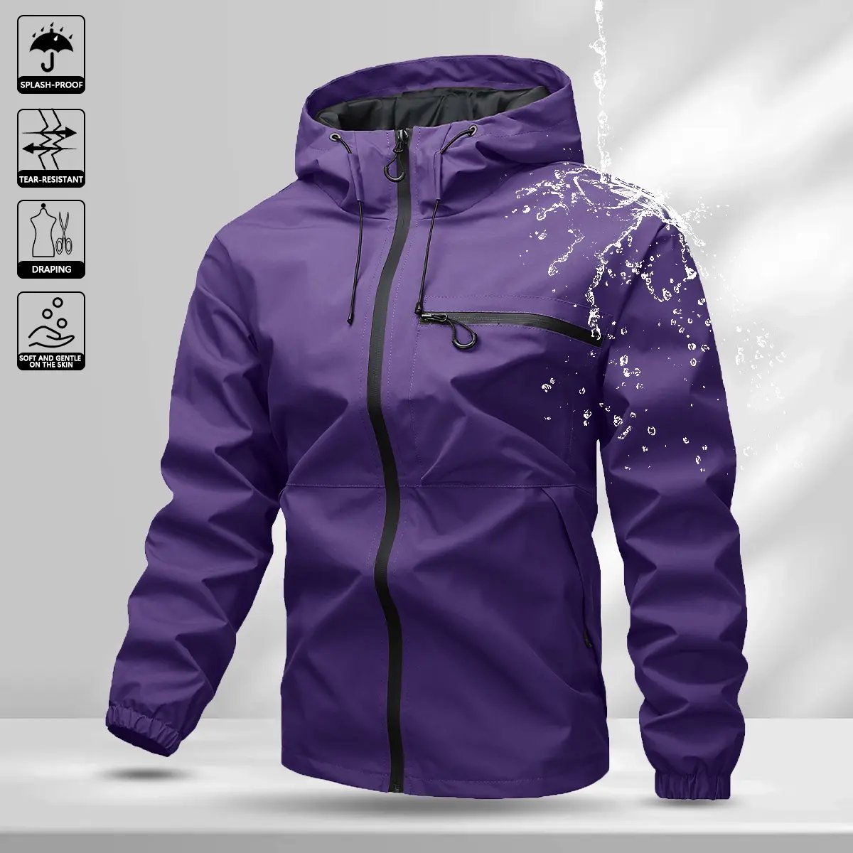 🔥Limited 50% Off🔥Men's All-Round Hooded Jacket - Waterproof, Wind-Resistant Work & Casual Wear