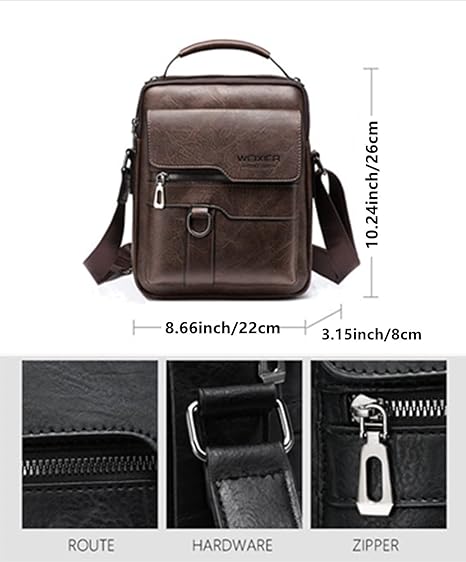 "Urban Utility" Vegan Leather Crossbody | Minimalist Streetwear Sling Bag