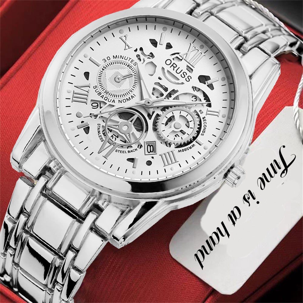 Swiss Water-Resistant Fully Automatic Quartz Watch for Men