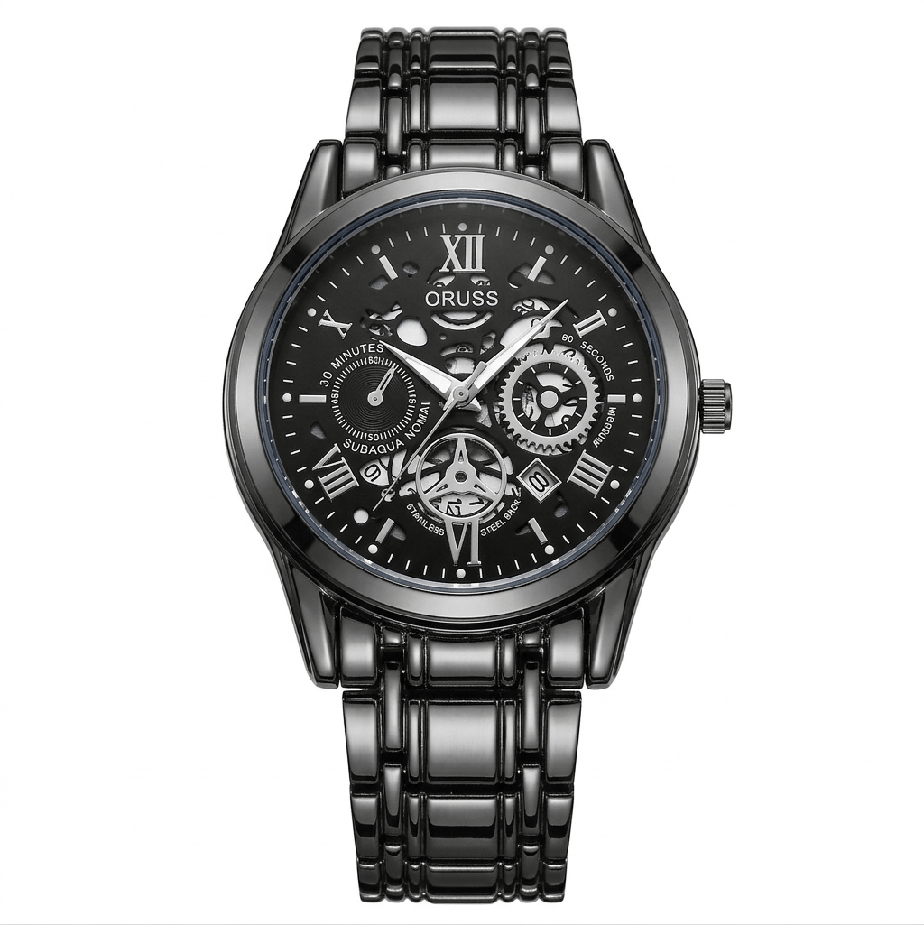 Swiss Water-Resistant Fully Automatic Quartz Watch for Men