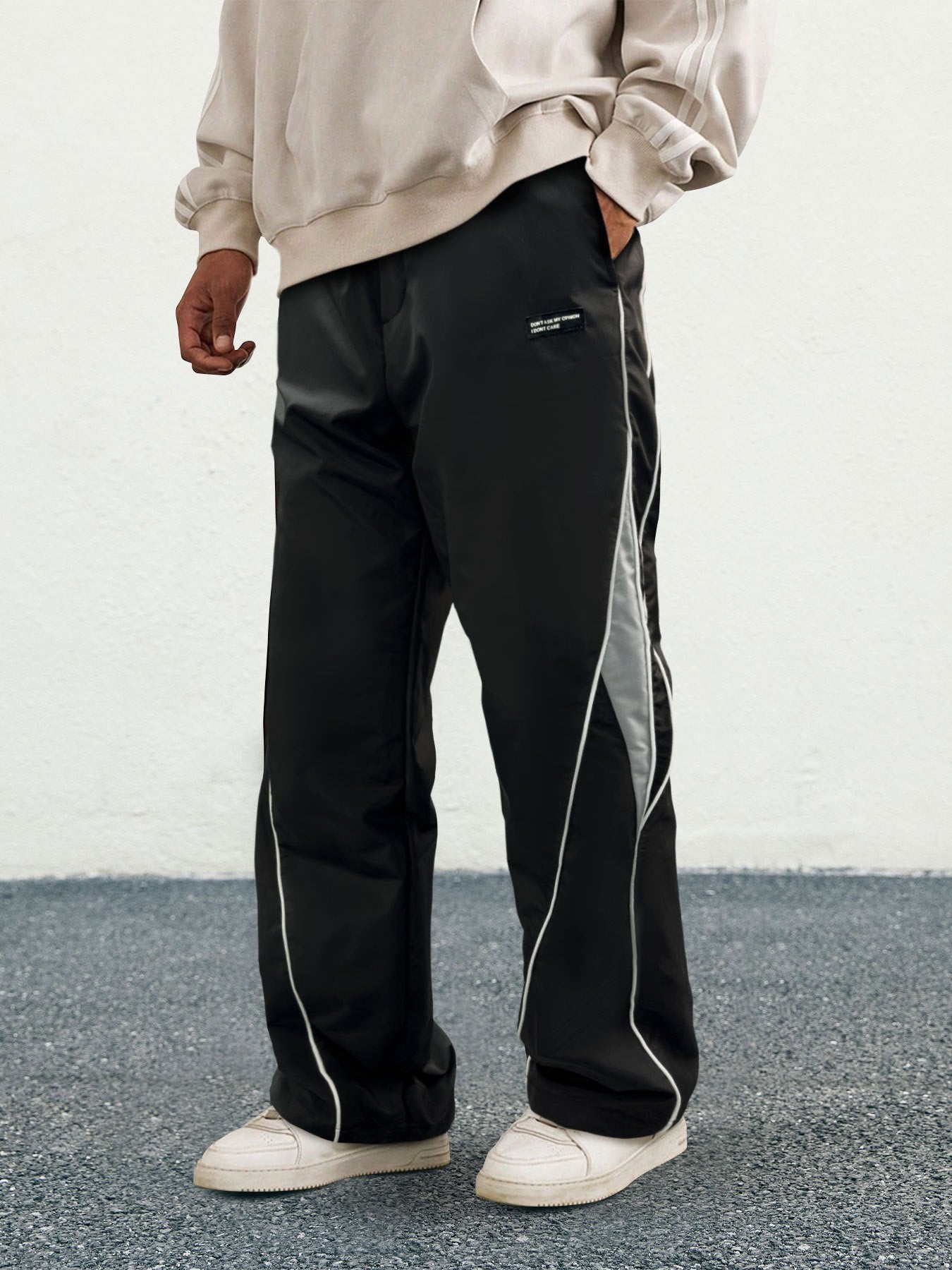 Men's Printed Drawstring Pants: Lightweight Baggy Straight Leg Trousers for Casual & Y2K Style