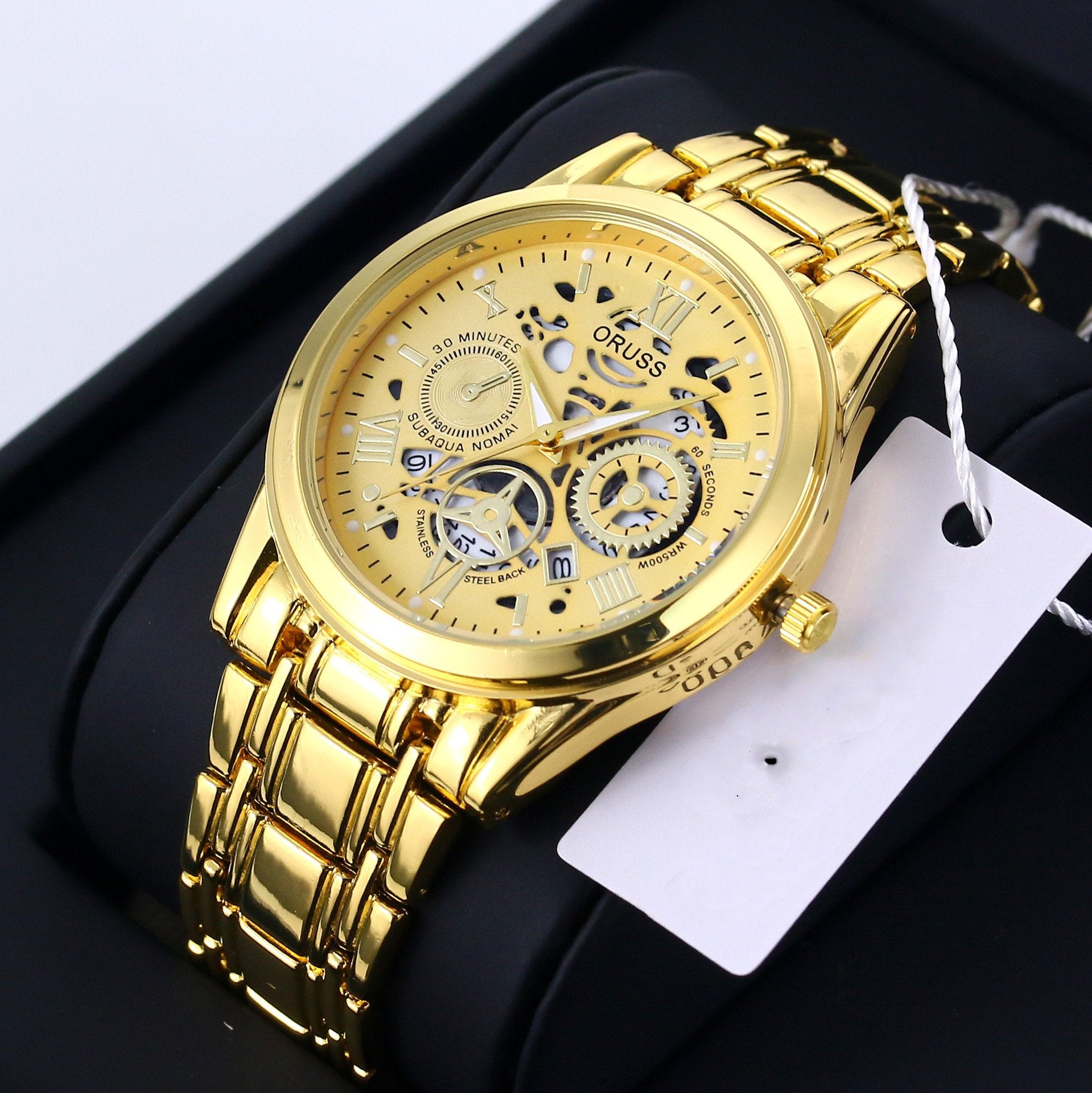 Swiss Water-Resistant Fully Automatic Quartz Watch for Men