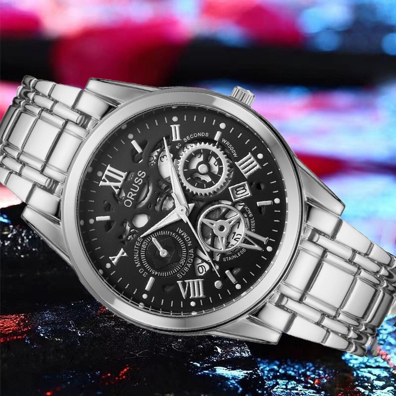 Swiss Water-Resistant Fully Automatic Quartz Watch for Men