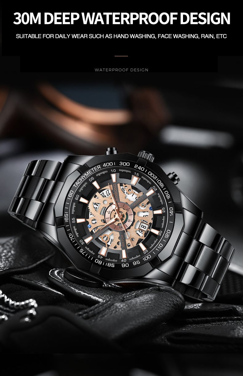 Water-Resistant Luminous Business Mechanical Men's Watch