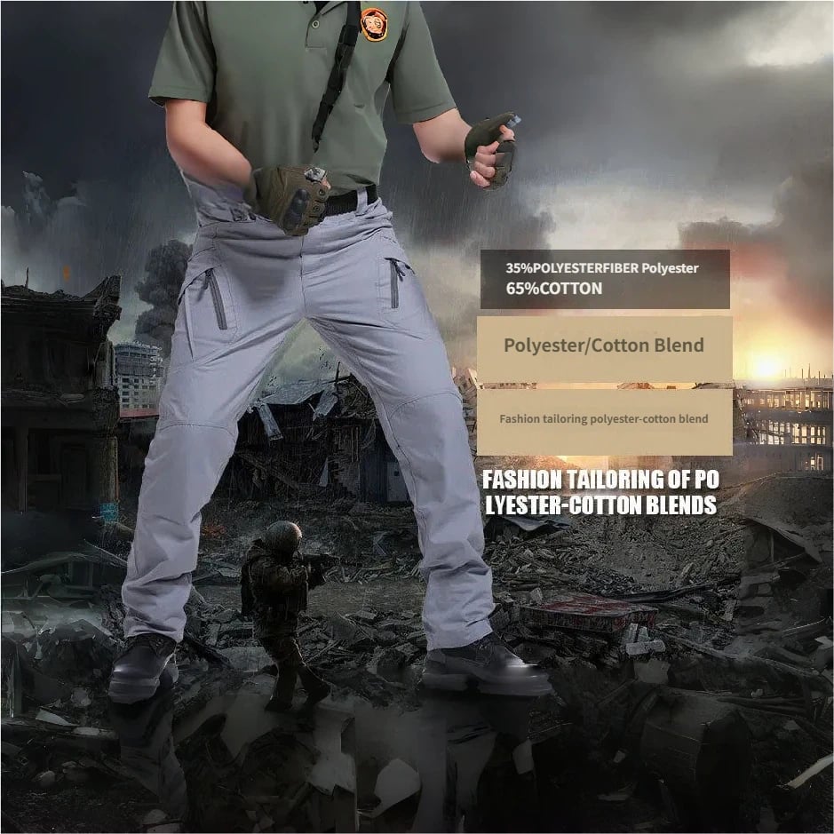 Men's Work Cargo Pants - Breathable, Quick-Dry & Water-Resistant Fabric