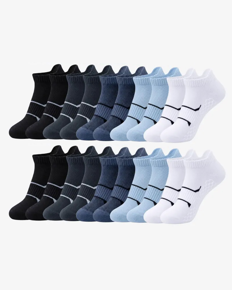Men's 15-Pair Breathable Mesh Ankle Socks – Lightweight, Colorful, Comfortable Fit for Hiking & Fitness --- 15 Pairs for Just £18.98 & Free shipping!
