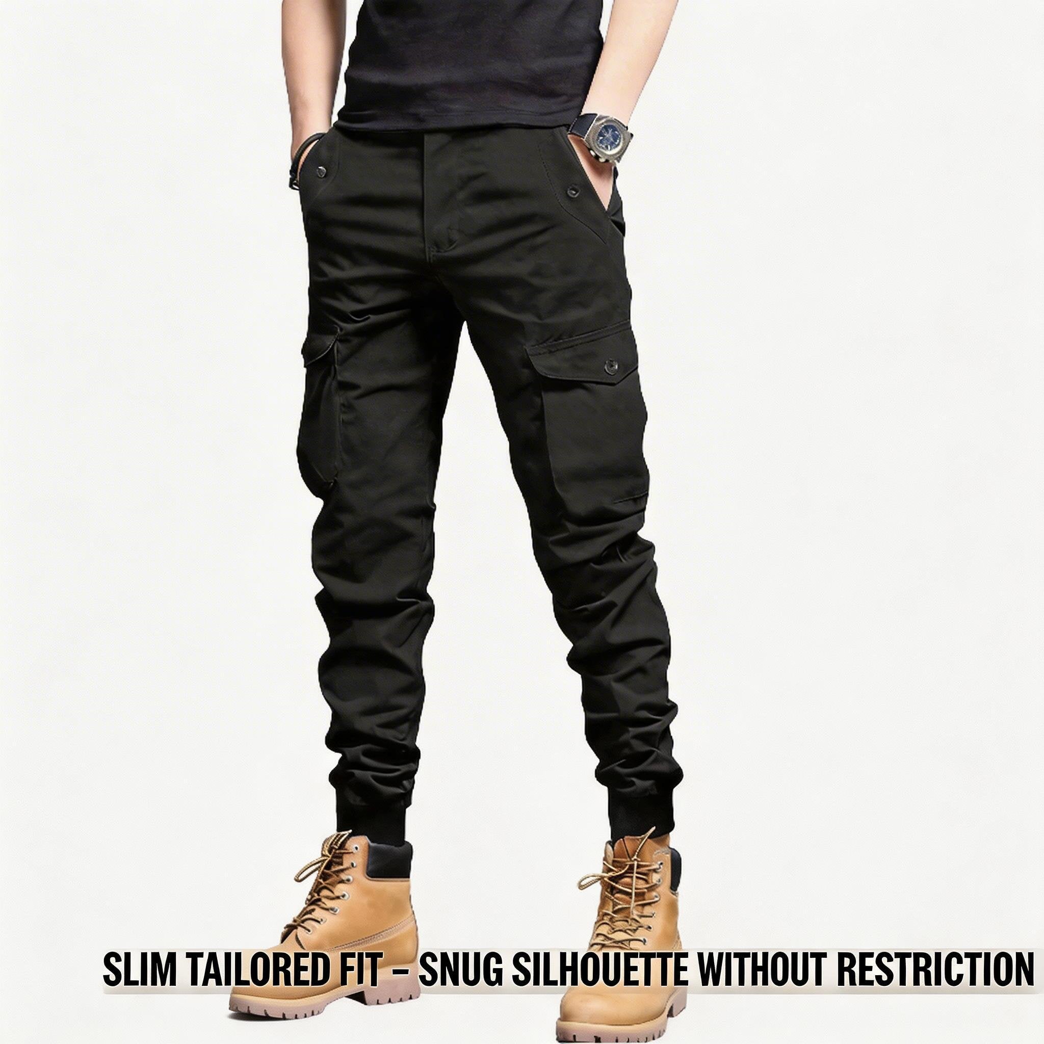 Men's Multi-Pocket Cargo Joggers-Durable, Breathable, and Ready for Any Adventure