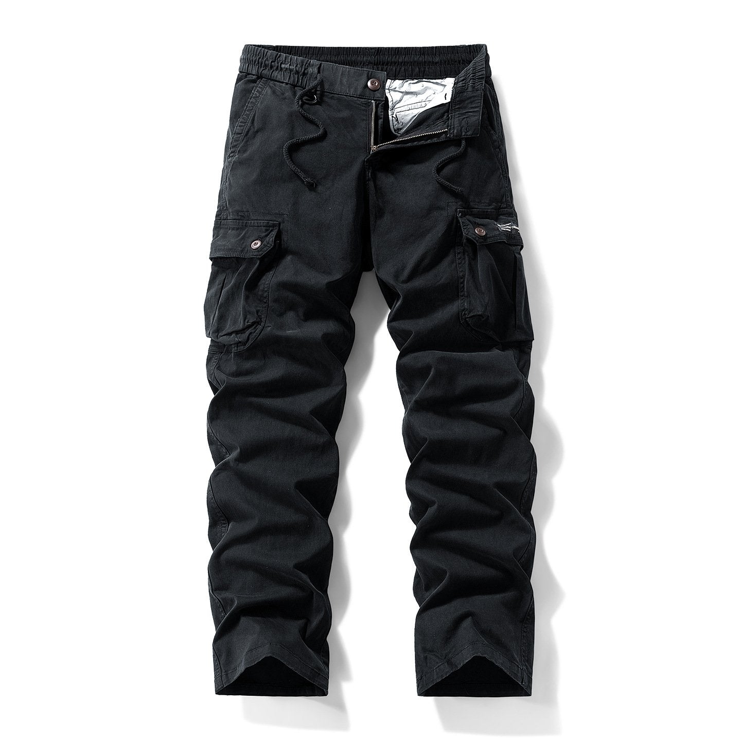Unique Washed Vintage Loose Tapered Work Pants - Classic Fit, Versatile for Work & Casual