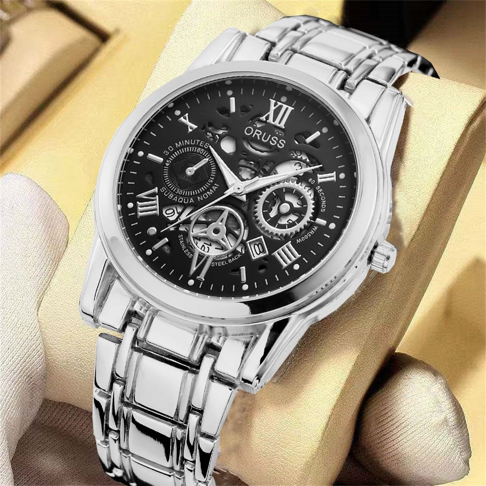 Swiss Water-Resistant Fully Automatic Quartz Watch for Men