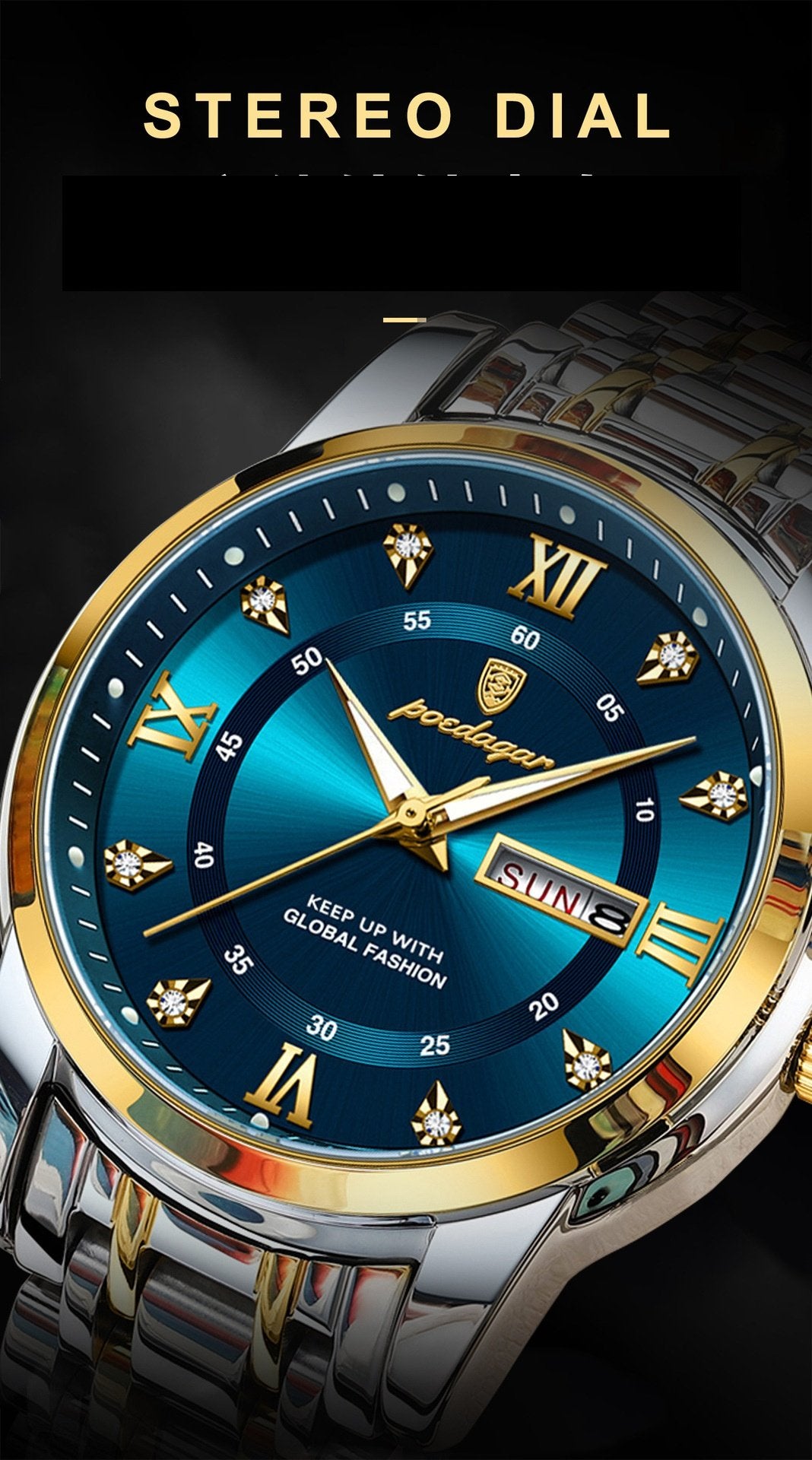 Men's casual business quartz watch
