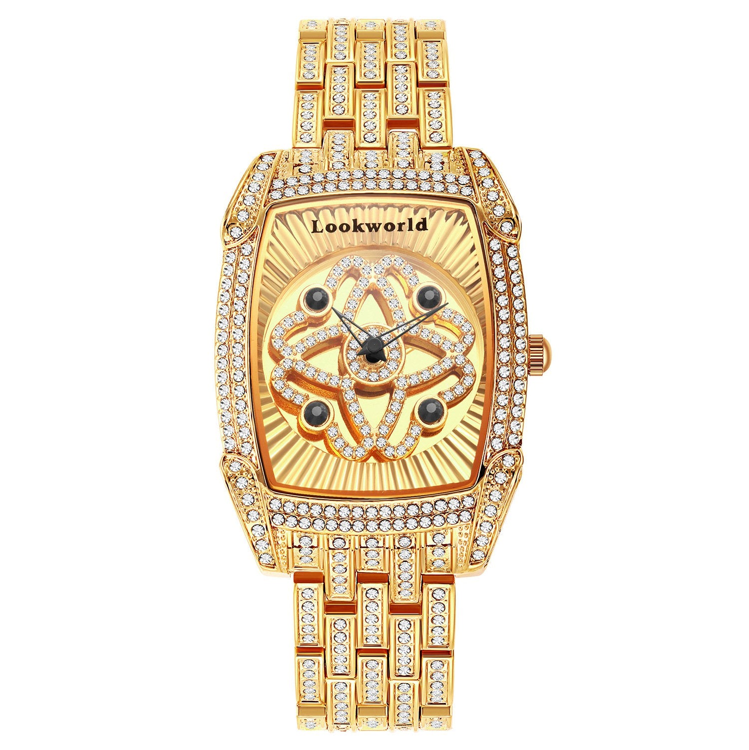 Women's Diamond-Set Rotating Quartz Fashion Watch