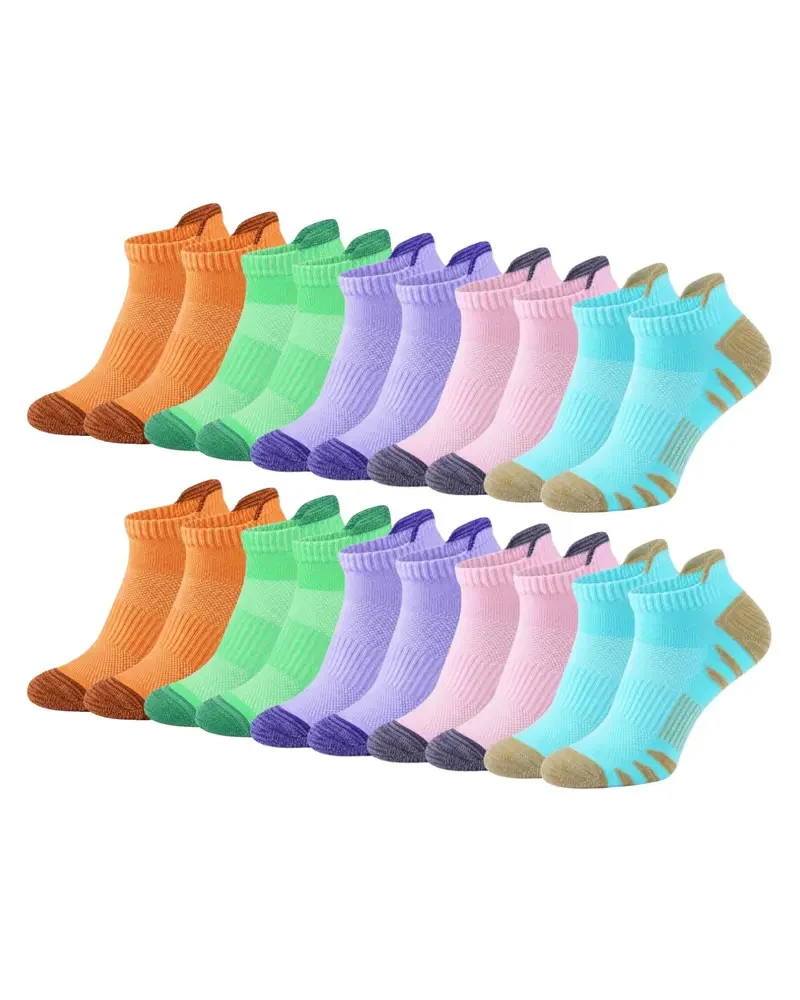Men's 15-Pair Breathable Mesh Ankle Socks – Lightweight, Colorful, Comfortable Fit for Hiking & Fitness --- 15 Pairs for Just £18.98 & Free shipping!
