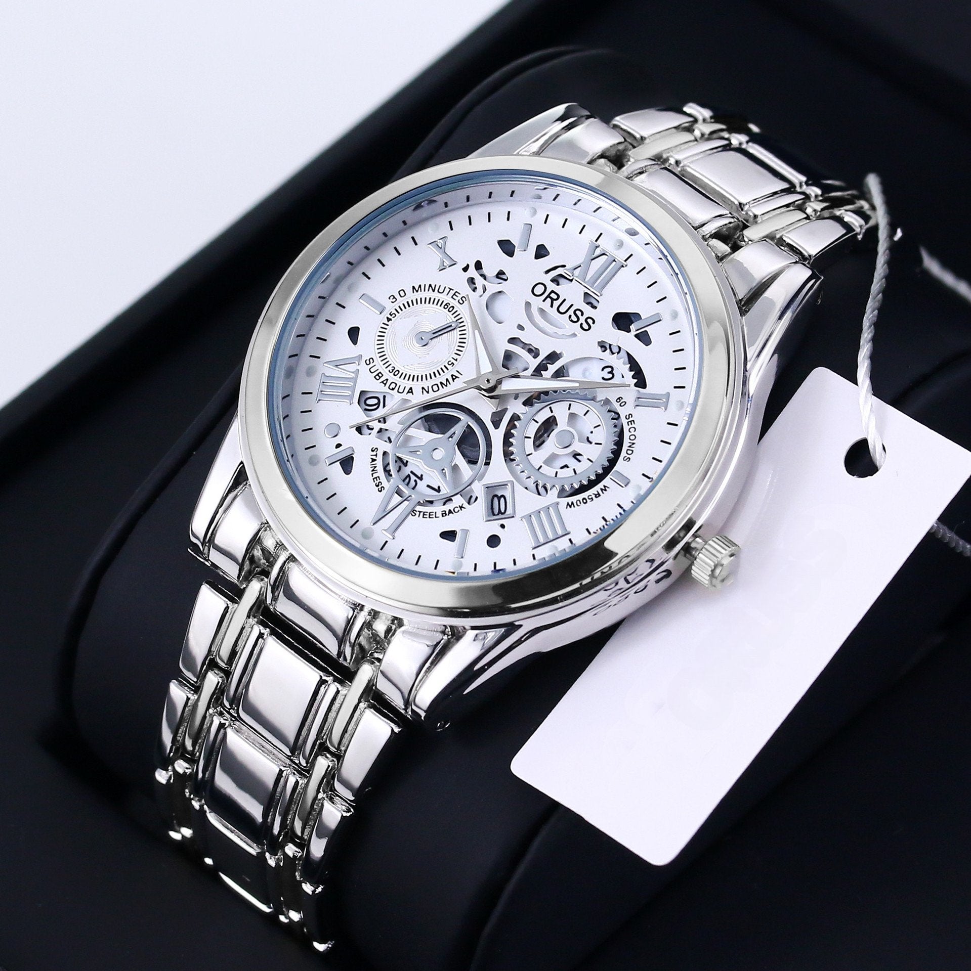 Swiss Water-Resistant Fully Automatic Quartz Watch for Men