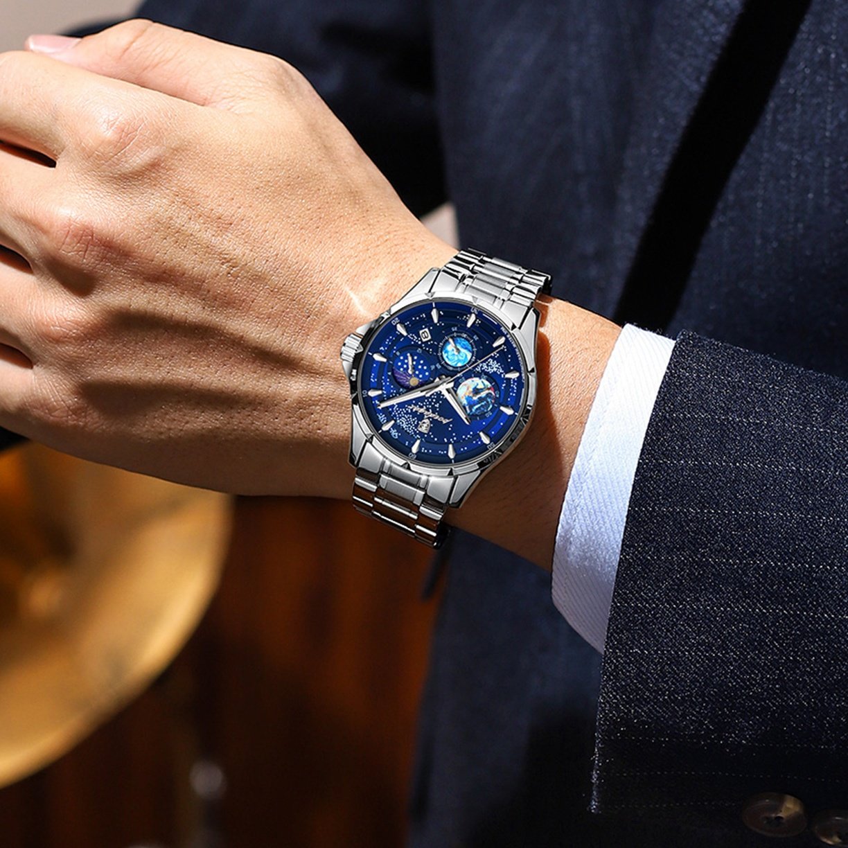 Starry Night Luminous Multifunctional Men's Quartz Watch
