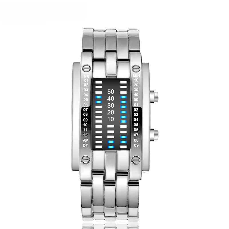 LED Iron Man Dual-Band Digital Watch