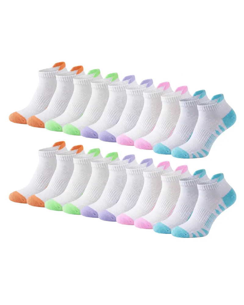 Men's 15-Pair Breathable Mesh Ankle Socks – Lightweight, Colorful, Comfortable Fit for Hiking & Fitness --- 15 Pairs for Just £18.98 & Free shipping!