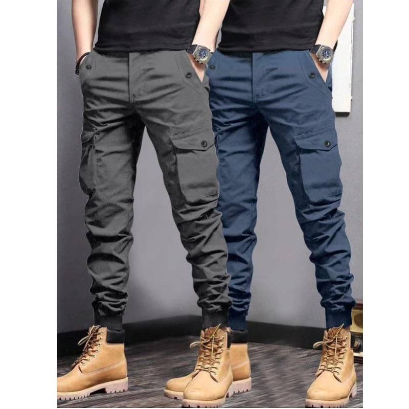 Men's Multi-Pocket Cargo Joggers-Durable, Breathable, and Ready for Any Adventure