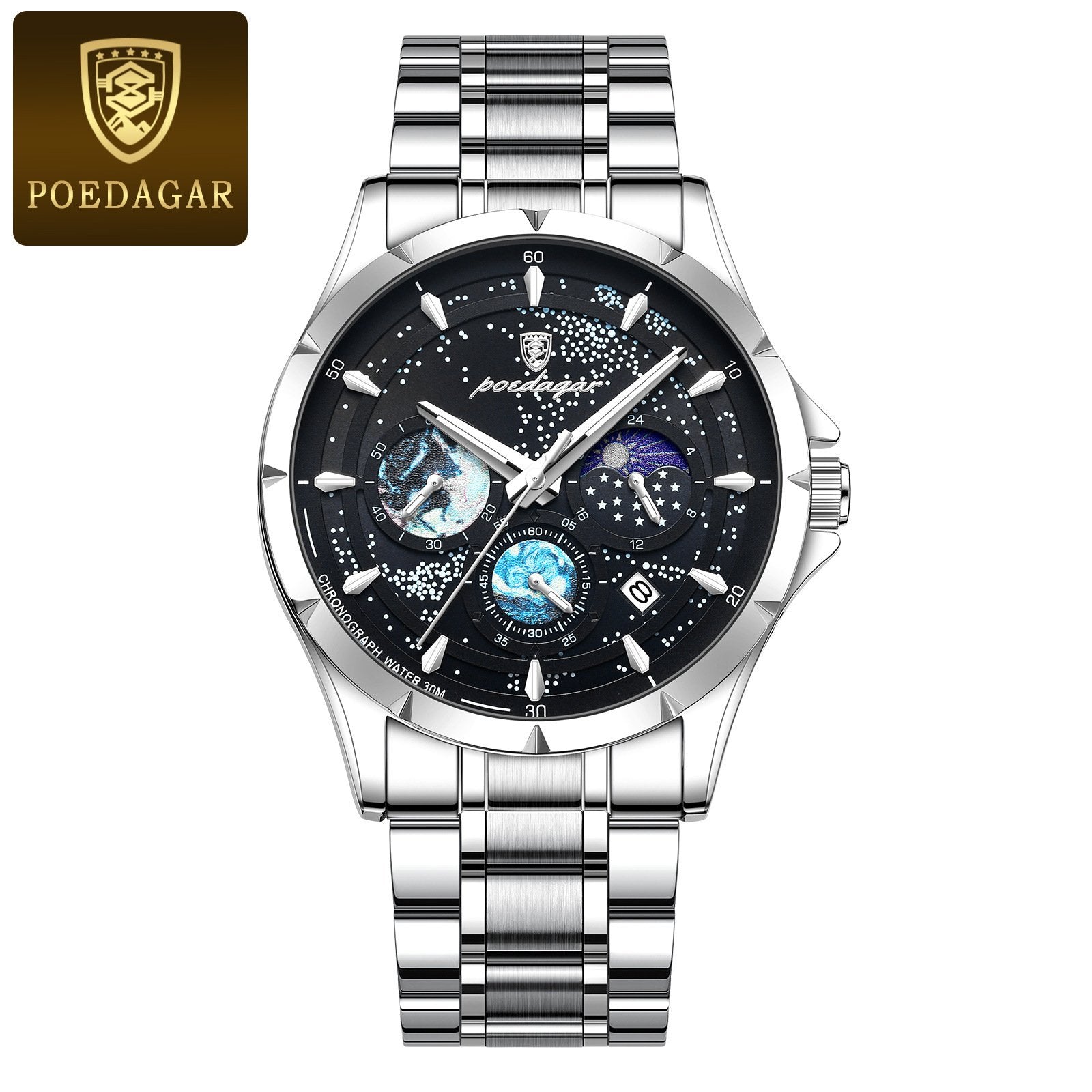 Starry Night Luminous Multifunctional Men's Quartz Watch