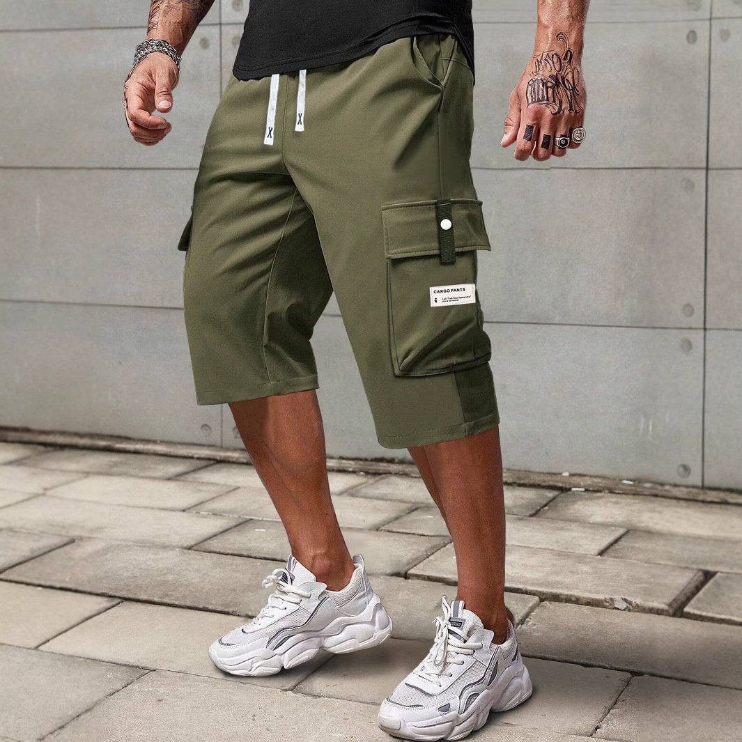 Men's Breathable, Loose-Fit Casual Pants with Elastic Waistband