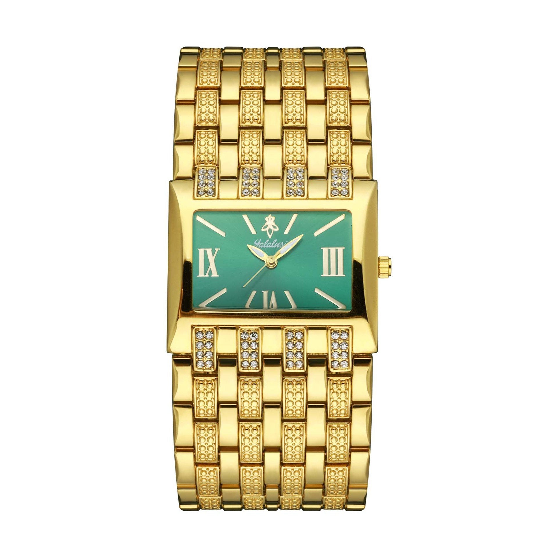 Luxury Diamond-Set Women's Watch with a Square Dial