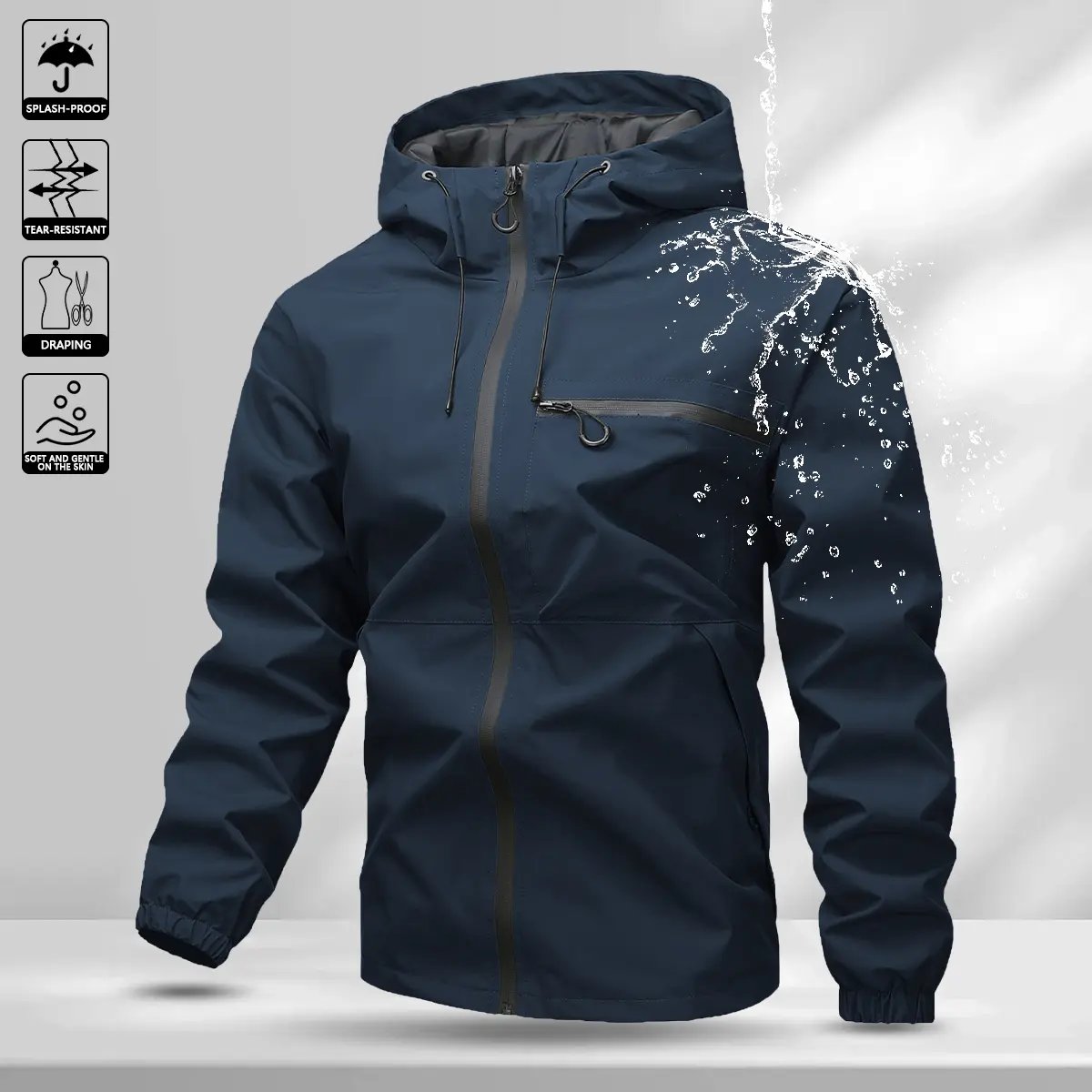 🔥Limited 50% Off🔥Men's All-Round Hooded Jacket - Waterproof, Wind-Resistant Work & Casual Wear