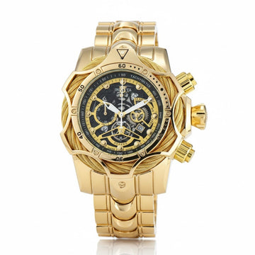 Men's Large-Dial Steel-Bracelet Sports Watch