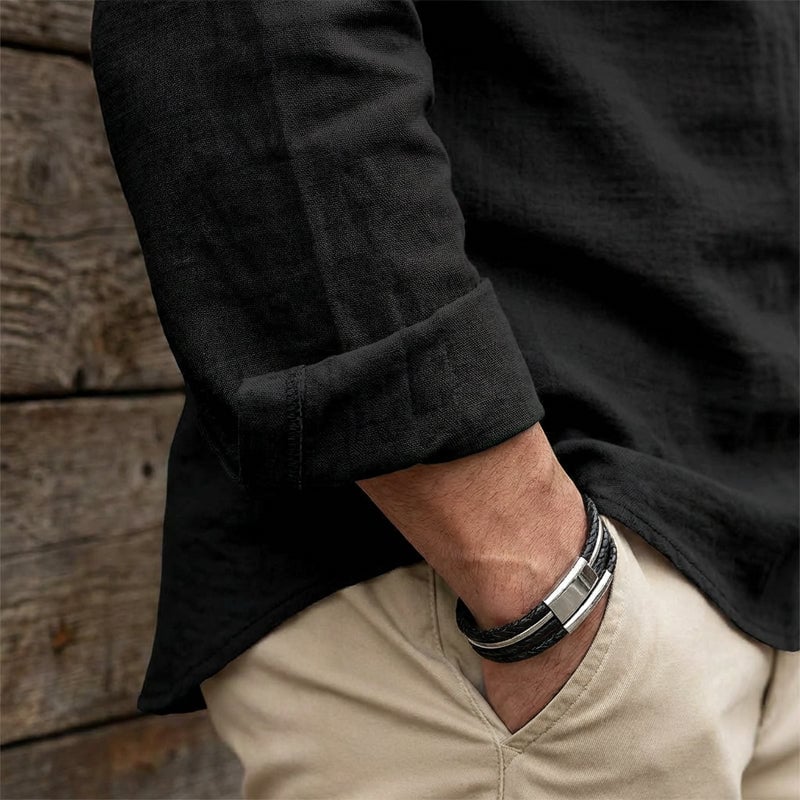 Men's Casual Drawstring Linen Shirt - Lightweight Breathable Long-Sleeve Design for Daily Wear & Vacation