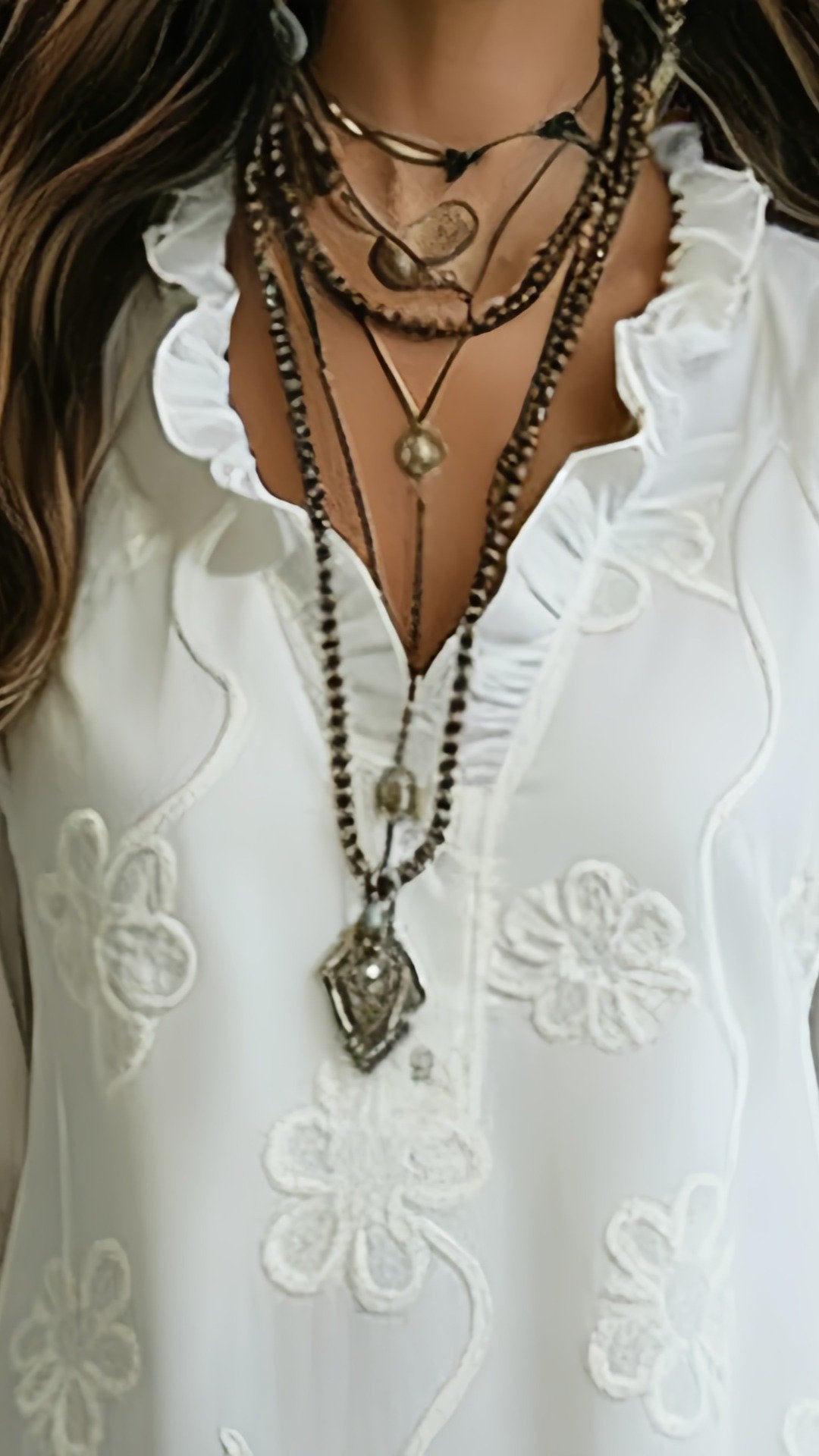 🌸 THE EMBROIDERED BOHO MAXI: RUFFLED, LOOSE, VACATION-READY 🌸