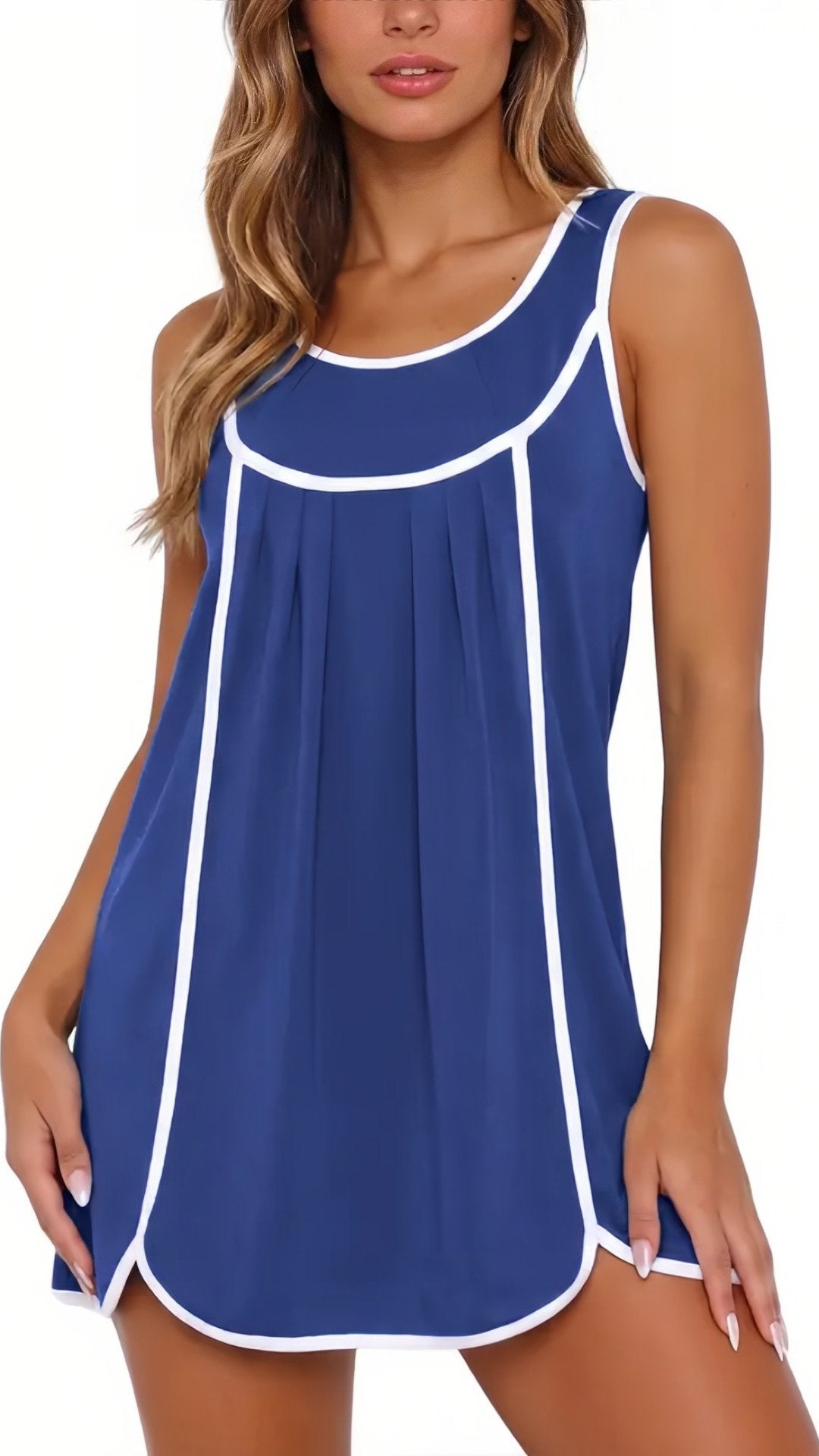 🎾 THE TENNIS CORE DRESS: SLEEVELESS, LOOSE FIT, SIDE SPLIT — YOUR NEW SUMMER SPORTY CHIC 🎾