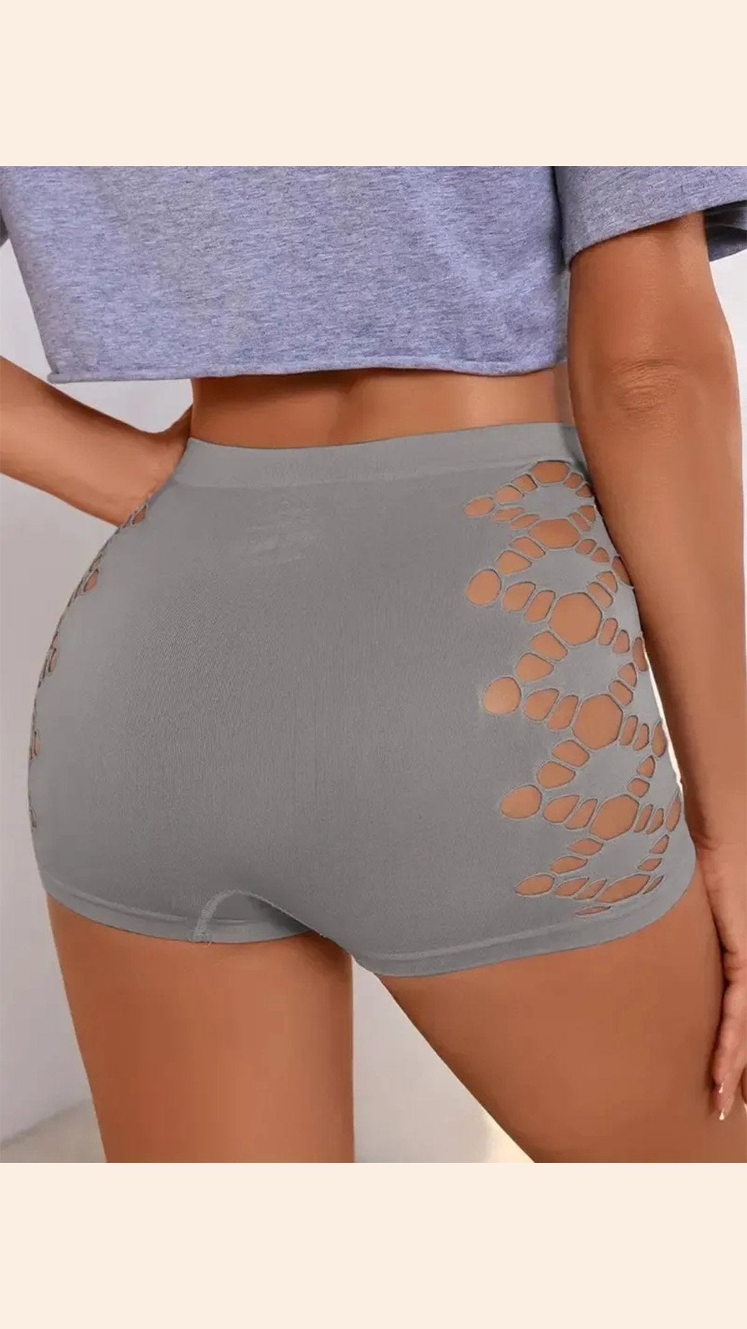 🌸 THE HOLLOW-OUT BOYSHORTS: LOW-RISE, TUMMY CONTROL, GEOMETRIC EDGE — YOUR NEW GO-TO FOR COMFORT & COVERAGE 🌸