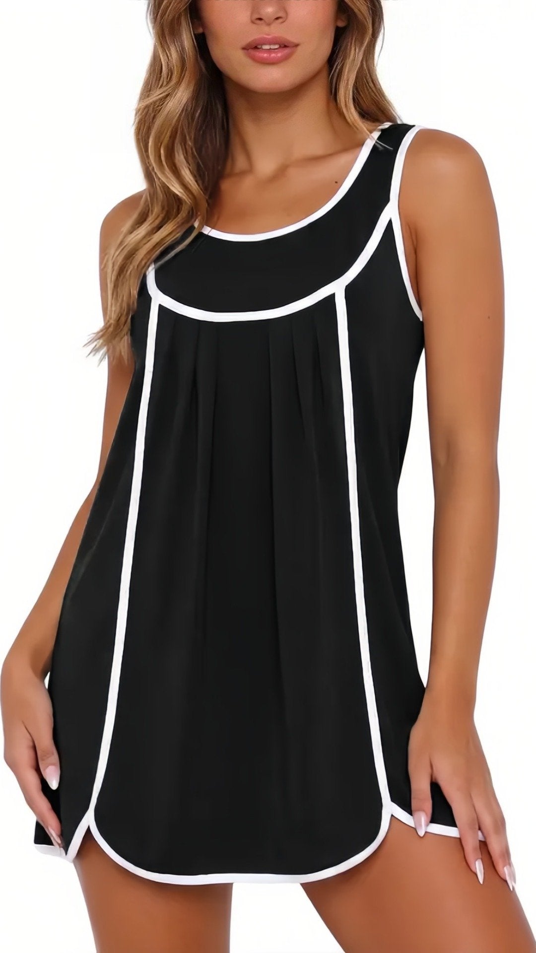 🎾 THE TENNIS CORE DRESS: SLEEVELESS, LOOSE FIT, SIDE SPLIT — YOUR NEW SUMMER SPORTY CHIC 🎾
